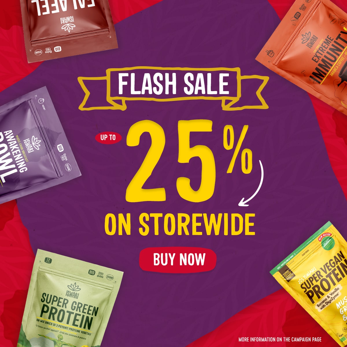 Flash Sale: up to 25% OFF Storewide